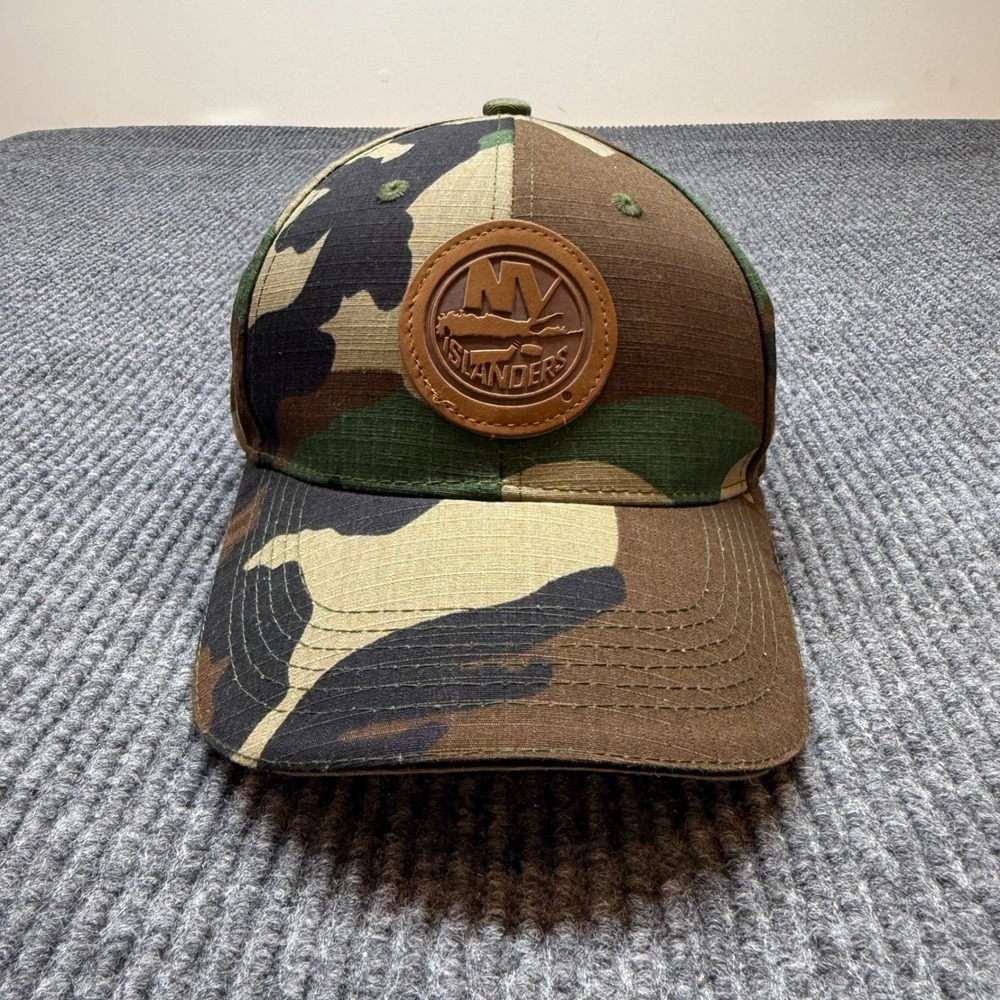 Melonwear NY Islanders Camo Hat Ford 50th Anniversary Leather Strap Cap